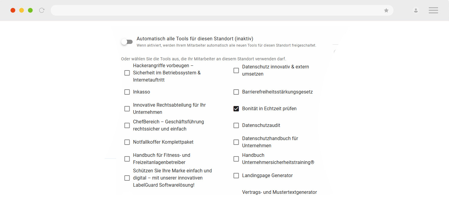 Teamzugang & Rechteverwaltung