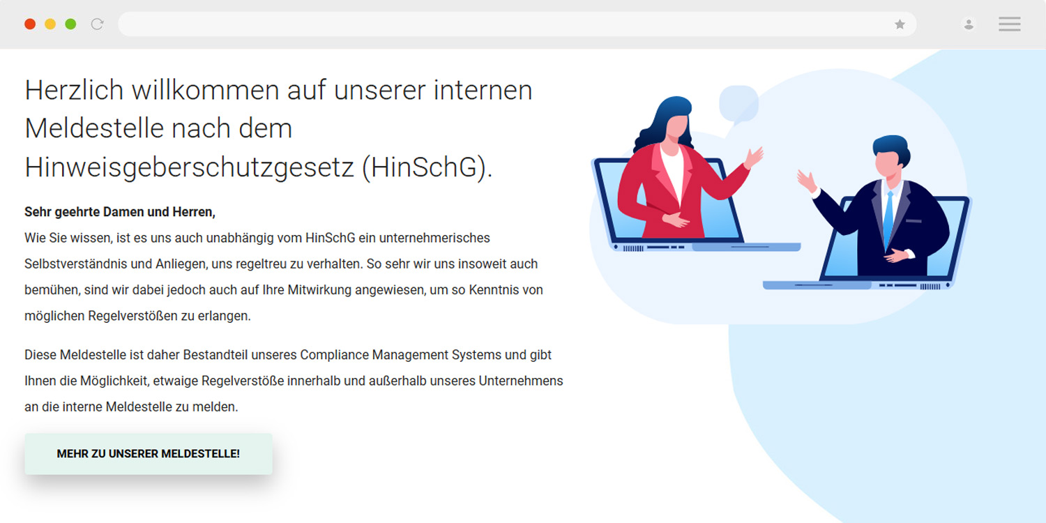 Anonyme Meldestelle für Mitarbeiter